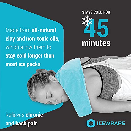 IceWraps Cold Therapy Clay Pack with Cover (Extra Large 7”x28”) | Clay Ice Pa...
