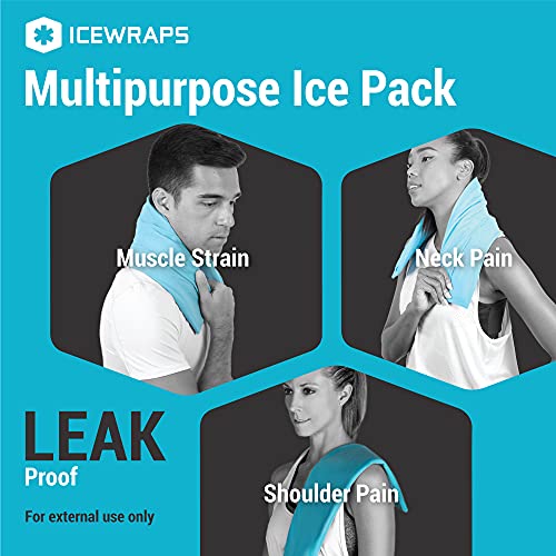 IceWraps Cold Therapy Clay Pack with Cover (Extra Large 7”x28”) | Clay Ice Pa...