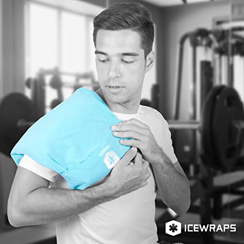 IceWraps Cold Therapy Clay Pack with Cover (Oversized 12”x21”) | Clay Ice Pac...
