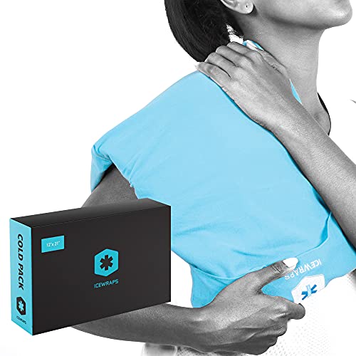 IceWraps Cold Therapy Clay Pack with Cover (Oversized 12”x21”) | Clay Ice Pac...