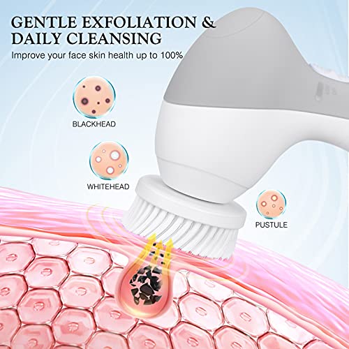 Only Compatible with P2017 7 IN 1 Facial Cleansing Brush Replacement Heads wi...