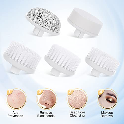 Only Compatible with P2017 7 IN 1 Facial Cleansing Brush Replacement Heads wi...