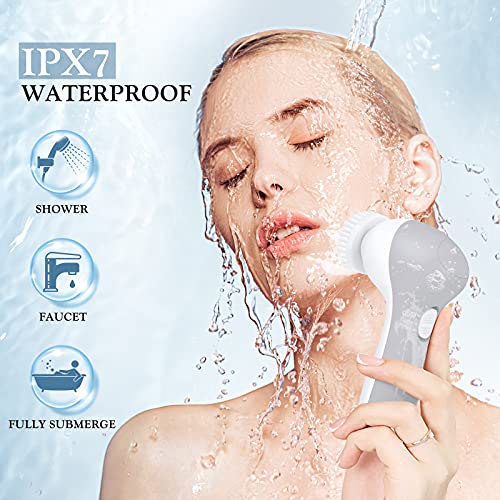 Only Compatible with P2017 7 IN 1 Facial Cleansing Brush Replacement Heads wi...