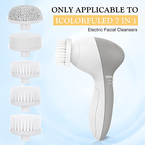 Only Compatible with P2017 7 IN 1 Facial Cleansing Brush Replacement Heads wi...