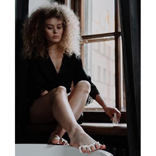 Iconikal Pedicure Foam Toe Stretcher and Separator, White, 36-Pack