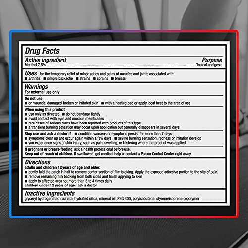 Icy Hot Advanced Relief Pain Relief Patch (Pack of 5)