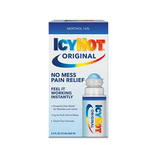 Icy Hot Medicated Pain Relief Liquid with No Mess Applicator, Maximum Strengt...
