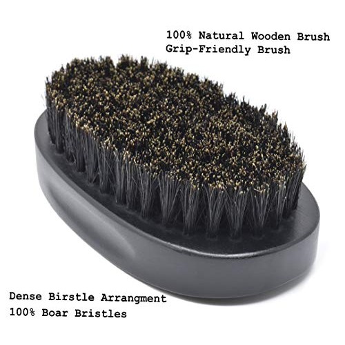 IDALIO® Beard Brush and Comb Set for Men Grooming with Natural Boar Bristle B...