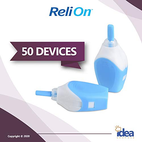ReliOn 25 Gauge Needle 2-in-1 Lancing Device for Normal Skin, 50 Ct +"Look Af...