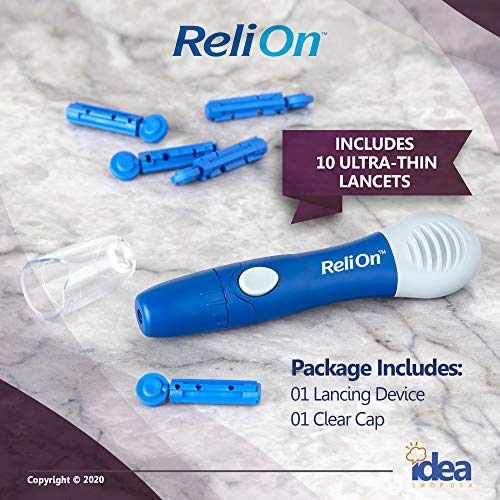 ReliOn Lancing Device +Look After Your Diabetes - Better Idea Guide | Include...