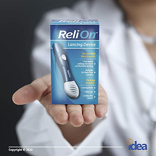 ReliOn Lancing Device +Look After Your Diabetes - Better Idea Guide | Include...