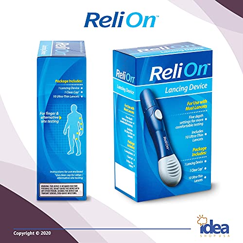 ReliOn Lancing Device +Look After Your Diabetes - Better Idea Guide | Include...
