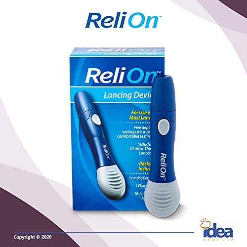 ReliOn Lancing Device +Look After Your Diabetes - Better Idea Guide | Include...