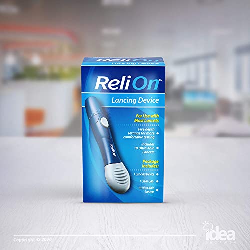ReliOn Lancing Device +Look After Your Diabetes - Better Idea Guide | Include...