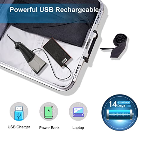 Water Dental Flosser Cordless for Teeth and Brace, 300ML Portable Dental Oral...