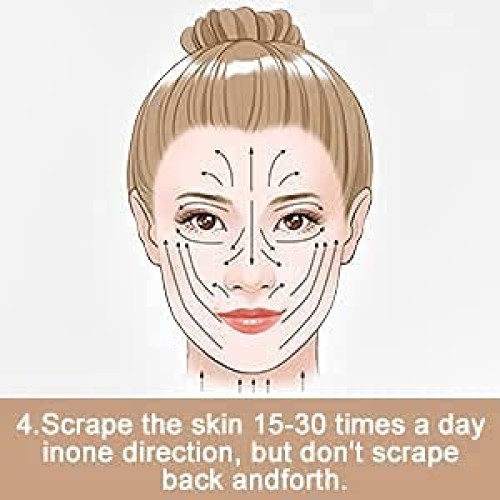 ideayard Rose Quartz Gua Sha Massage Tool - Certificated Natural Face Sculpti...