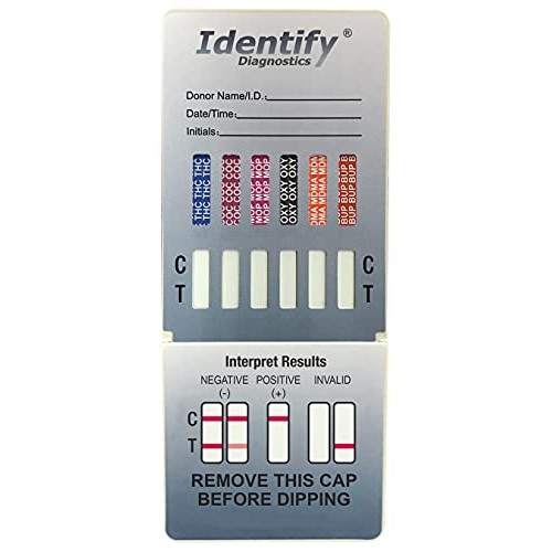 5 Pack Identify Diagnostics 12 Panel Drug Test Dip - Testing Instantly for 12...