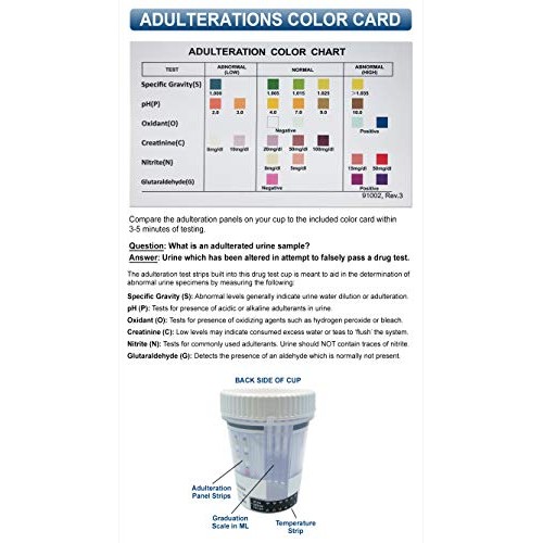 5 Pack Identify Diagnostics USA 14 Panel Drug Test Cup with 6 Adulterations -...