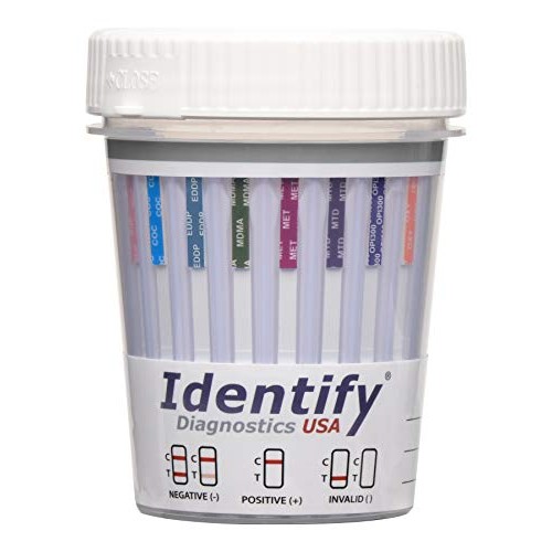 5 Pack Identify Diagnostics USA 14 Panel Drug Test Cup with 6 Adulterations -...