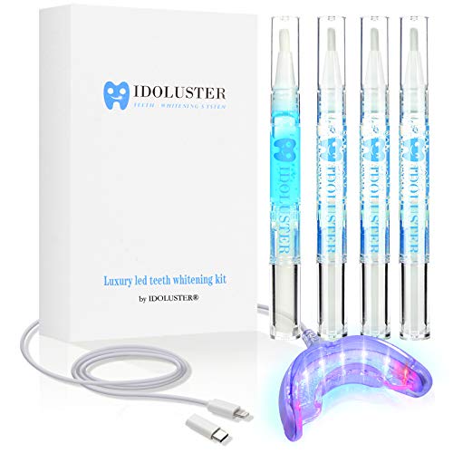 IDOLUSTER Teeth Whitening Kit-LED Light,Professional Tooth Whitener with 16X ...