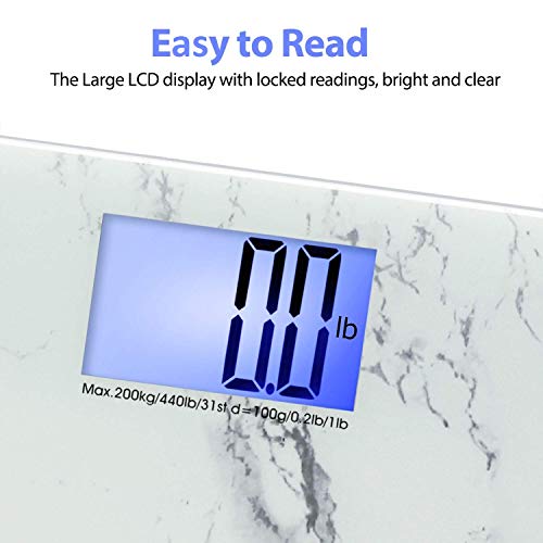 iDOO Bathroom Scale, Highly Accurate Smart Digital Body Weight Scale with Lar...