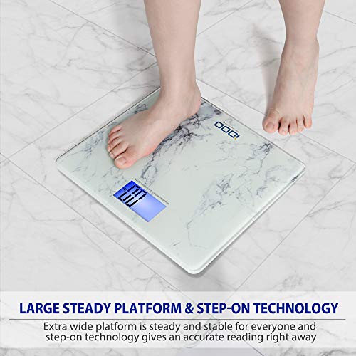 iDOO Bathroom Scale, Highly Accurate Smart Digital Body Weight Scale with Lar...
