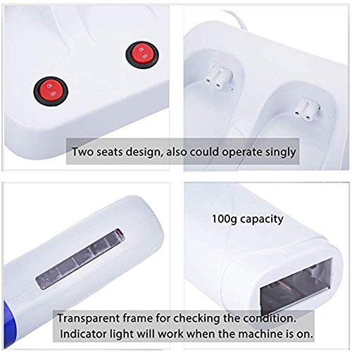 Portable Double Wax Warmer Hair Removal Machine Electric Depilatory Roll On W...