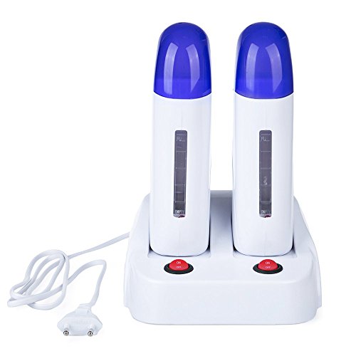 Portable Double Wax Warmer Hair Removal Machine Electric Depilatory Roll On W...