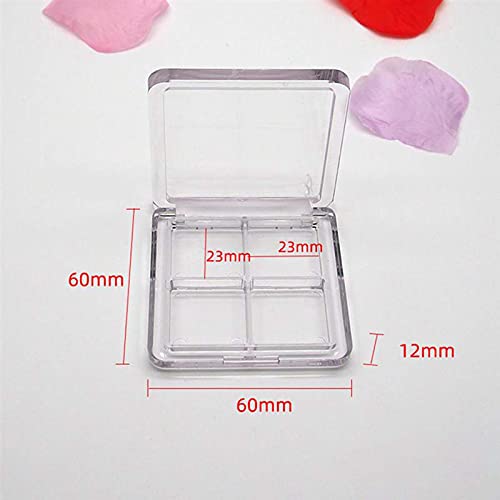 IETONE 10 Pcs Eyeshadow Distributing Palette, Empty Eyeshadow Dishes Square T...