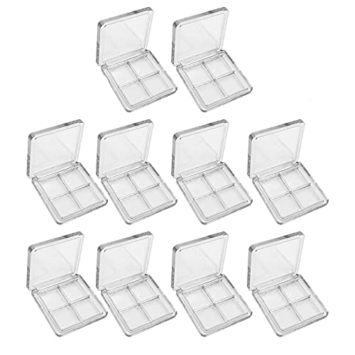 IETONE 10 Pcs Eyeshadow Distributing Palette, Empty Eyeshadow Dishes Square T...