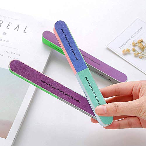 10 PCS IFUNSON Professional 7 Way Nail File and Buffers for Women Girls, Emer...