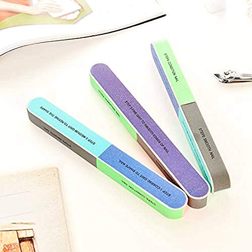 10 PCS IFUNSON Professional 7 Way Nail File and Buffers for Women Girls, Emer...