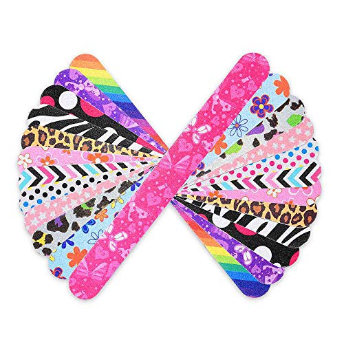 IFUNSON Professional Nail File and Buffers for Women Girls, Natural Emery Boa...