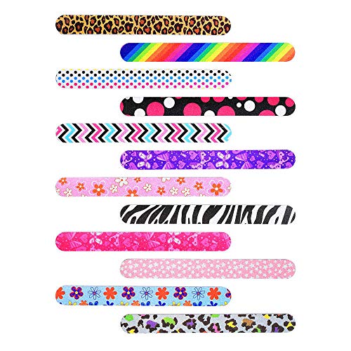 IFUNSON Professional Nail File and Buffers for Women Girls, Natural Emery Boa...