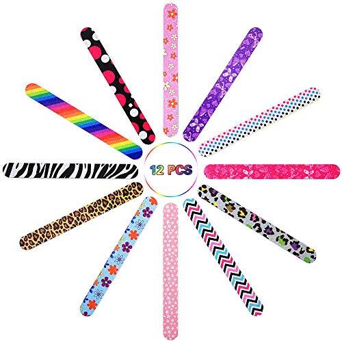 IFUNSON Professional Nail File and Buffers for Women Girls, Natural Emery Boa...