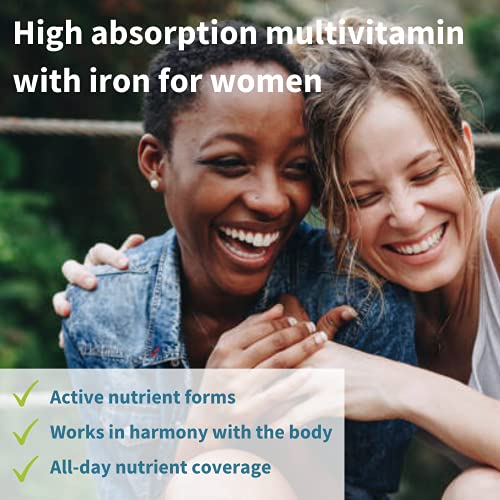 Pure & Essential Advanced Multivitamin & Minerals for Women with Iron, Sustai...
