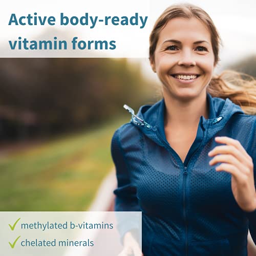 Pure & Essential Advanced Multivitamin & Minerals for Women with Iron, Sustai...