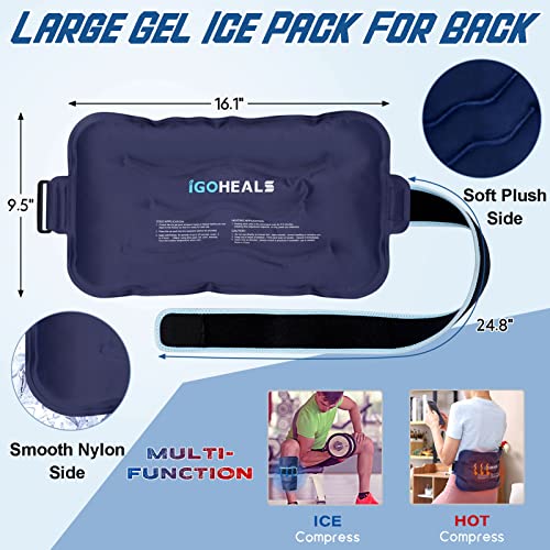 IGOHEALS Ice Pack for Injuries Reusable,Back Pain Relief Hot Cold Therapy Pac...