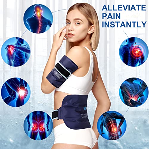 IGOHEALS Ice Pack for Injuries Reusable,Back Pain Relief Hot Cold Therapy Pac...