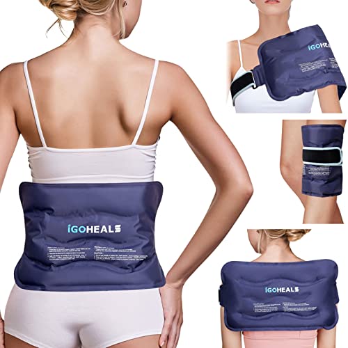 IGOHEALS Ice Pack for Injuries Reusable,Back Pain Relief Hot Cold Therapy Pac...