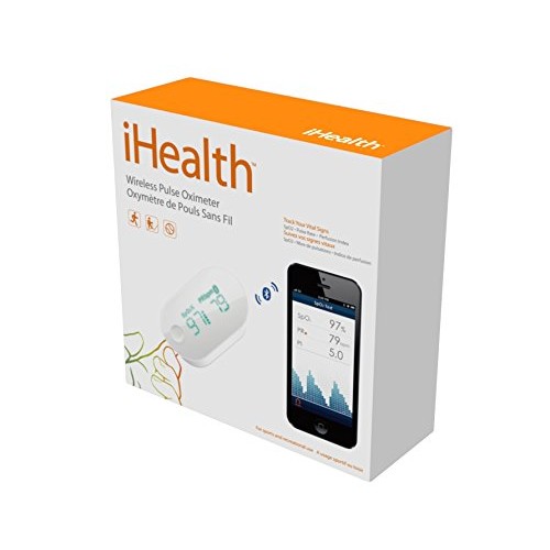 iHealth Air Wireless Fingertip Pulse Oximeter with Plethysmograph and Perfusi...