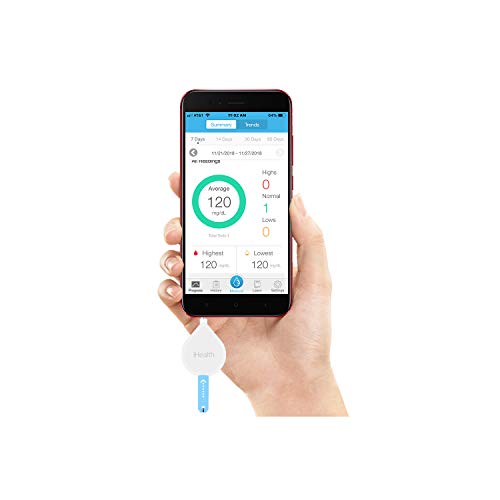 iHealth Blood Glucose Test Strips (50 Count), No Coding Blood Sugar Test, Eli...