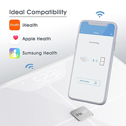 iHealth Nexus Body Fat Scale Smart BMI Scale Digital Bathroom Bluetooth Weigh...