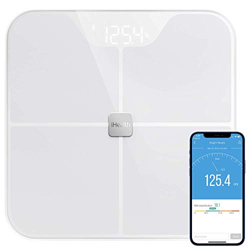 iHealth Nexus Body Fat Scale Smart BMI Scale Digital Bathroom Bluetooth Weigh...