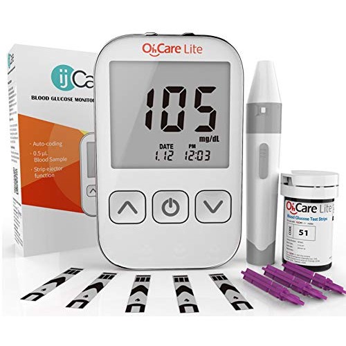 Oh’Care Lite Blood Sugar Test Kit – Blood Glucose Meter with Strips and Lance...