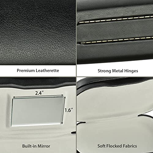 Ikee Design 2 in 1 Glasses and Contact Lens Case With Mirror, Double Sided Po...