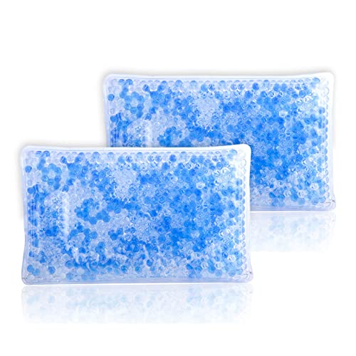 Gel Ice Pack for Injuries Reusable - (2 Packs), Hot & Cold Compress for Shoul...