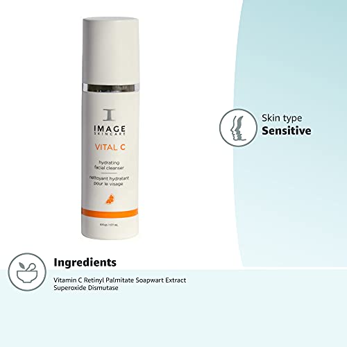IMAGE Skincare Vital C Hydrating Facial Cleanser, 6 Fluid Ounce