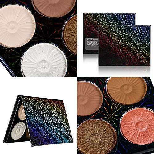 DE'LANCI Highlighter Contour Makeup Palette ,Bronzer Highlighter Blush Matte ...