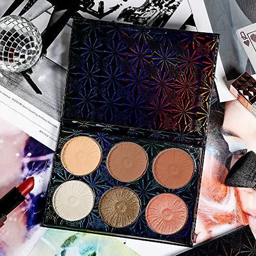 DE'LANCI Highlighter Contour Makeup Palette ,Bronzer Highlighter Blush Matte ...